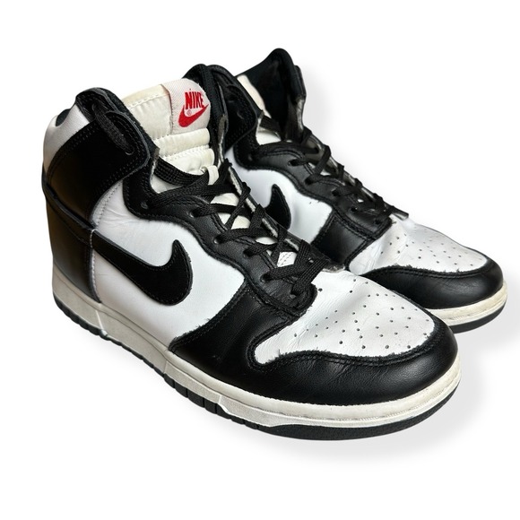 Nike‎ Dunk High Panda Sneakers Women's Size 8 White/Black DD1869 103 - Picture 1 of 13
